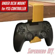 Under Desk Mount for PS5 Controller | fits PlayStation 5 DualSense Controller |