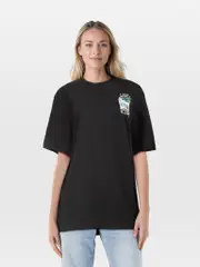 Black Graphic Print T Shirt