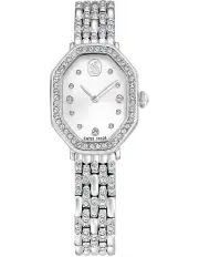 [Swarovski] Dextera Octagon Swiss Made Metal Bracelet Stainless Steel Watch in Silver Tone