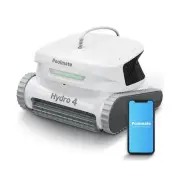Hydro 4 Corded Robotic Pool Cleaner, Pool Vacuum for Inground Aboveground Poo...