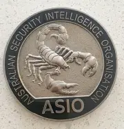 ASIO Australian Coin not badge (Commonwealth federal) (Not Police Badge)