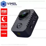 Professional 64GB Mini Smart Security Camera PIR Sensor IR Night Vision Spy