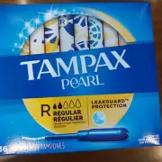 Tampax Pearl Regular 36 Tampons Unscented Leakguard Protection