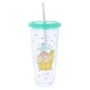 Pusheen The Cat Fruits Beaker and Straw Bottle