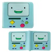 New Beemo Face ADVENTURE TIME BiFold Wallet Standard Size Credit Card Billfold