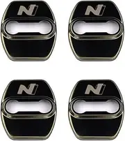 4pcs Car Door Lock Cover Fit For Hyundai Fit For Tucson Fit For Creta Fit For I20 Fit For I30 Fit For N Fit For Fastback Fit For I30N Fit For Veloster Fit For KONA Activator Case Styling Accessories (