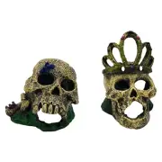 Skull Fish Tanks Decoration Fashion Fish Tanks Ornaments Turtles Hidings Cave