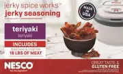 TJ-18 Jerky Spice Works - 9 Pack Teriyaki Flavor Beef Jerky Seasoning By Nesco