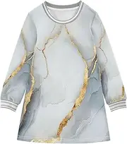 [Caihoyu] Baby Girls' Long-Sleeved Dress Toddler Stylish Basic Dress, Multicolor02, 3 Years