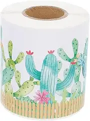 NAMOARLY 1 Roll Cactus Bulletin Sticker Straight Border Trim Decal for Classroom Office and Home Decoration Creative Adhesive Border for Chalkboards and Walls