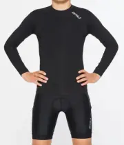 2xu Youth Compression Long Sleeve Top - Black/Silver