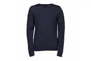 Tee Jays Mens Knitted Crew Neck Sweater (Navy Blue) - UTBC3827