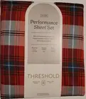Threshold Queen Sheet Set (Flat & Fitted Sheet & 2 Pillow Cases) 400 Thread Ct.