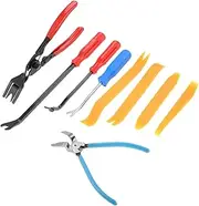 9PCS Car Special Fastener Repair Tools Mutipurpose Diagonal Plier Interior Door Trim Rivets Clip Cutter Pry Remover Kits