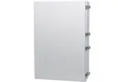 400x220x600mm IP66 UV ABS Hinged Door Wall Cabinet Includes Internal Baseplate