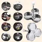 Egg Poacher Pan Steel-Poached Egg Cooker Spring Perfect Maker I4K5