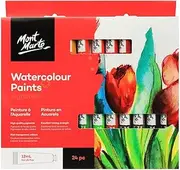 Mont Marte Watercolour Paint 24-Pieces Set, 12 ml