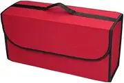 Car Boot Organiser Car Trunk Soft Felt Storage Box Car Accessories Fit For Hyundai Tuscani Sonata Accent Santa Fe Palisade Equus(BRed-1pc,L)
