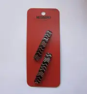 NEW WITH TAG - Missoni for Target Barrettes, 2pcs, b&w zig zag hair clips