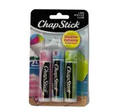 NEW Chapstick Vacation Getaway Snow cone limeade cotton candy flavor NWT 3 piece