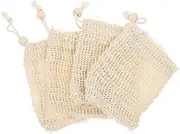 DRESSOOS 4pcs Soap Saver Shower Soap Pouch Bathing Soap Holder Exfoliating Net for Body Care Reusable and Comfortable Skin Soap