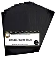Canvas Corp, Paper Bags, Small, Black Bags, Bag Book, Layout Pockets, Treat Bag