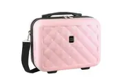 Pierre Cardin Beauty Case Hard Shell Makeup Cosmetic Organizer Travel - Rose