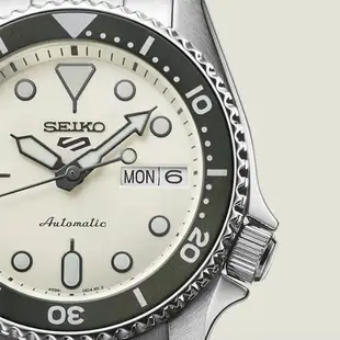 【SEIKO】精工 5 Sports系列 縮小款水鬼 SRPK31K1 鋼錶帶 潛水錶 機械錶 4R36-14B0S 白/銀 38mm