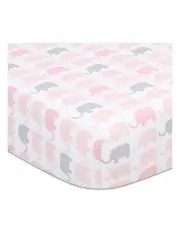 [The Peanutshell] Cotton Sweet Peanut Fitted Sheet 135cm in Pink