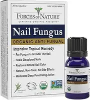 Forces of Nature -Natural, Organic Nail Fungus Treatment (11ml) Non GMO, No Harmful Chemicals, Nontoxic –Fight Damaged, Cracked, Brittle, Discolored Yellow and black Toenails, Fingernails