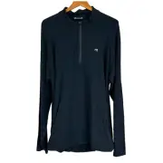 Travis Mathew Men's Networking Black Quarter Zip Size Large New With Tags