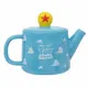 小禮堂 迪士尼 玩具總動員 造型陶瓷茶壺《藍白.雲朵》380ml.水壺.咖啡壺