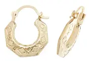 Trendy 9k Gold Girls Creole Earrings 234842U