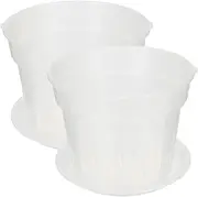 GAROZATION 2pcs Root Control Pot Plastic Flower Pots for Outdoors Nursery Pot Planting Pots Flower Pots for Indoor Plants Cymbidium Orchid Pot Planter Pots Household Plastic Flower Pots