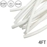 2:1 Heat Shrink Tubing 3/16" 4FT White Glue Waterproof Dual Wall Wires Wrap