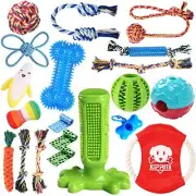 20 pack Chew Toys with Rope & Squeaky Toys, Treat Balls for Puppy and Small Dogs