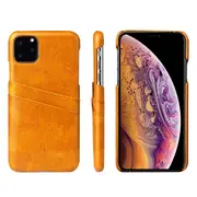 For iPhone 11 Pro Max Case Deluxe Leather Wallet Back Protective Cover Yellow