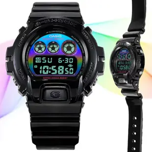 CASIO卡西歐 G-SHOCK 虛擬彩虹 網路亮黑美學 多彩電子錶 DW-6900RGB-1