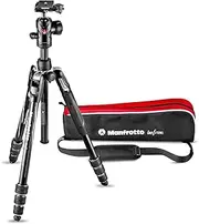 Manfrotto Befree Advanced Camera Tripod Kit with Twist Closure, Travel Tripod Kit with Ball Head, Portable and Compact, Camera Tripod in Aluminium for DSLR, Reflex, Mirrorless, Camera Accessories