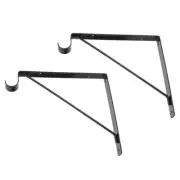 2pcs Heavy Duty Shelf Bracket Load Bearing Frame Hook Design Shelf Metal Bracket
