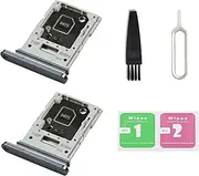 2 PCS for Galaxy Tab S10+ Plus Single SIM Card Tray Replacement, Single SIM Card Slot Holder Compatible with Samsung Tab S10+ (Moonstone Gray)