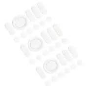 Rounded Curved Mouse Feet 0.6mm w Paper for G304 Mouse White 11Pcs/3 Set