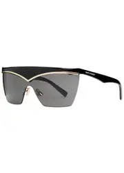 Saint Laurent Rimless Mask Sunglasses - Black ONE SIZE