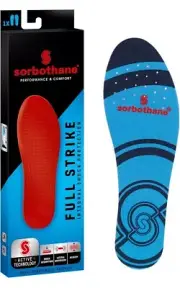 Sorbothane Full Strike Insoles Size UK 9 TRIED ON A1