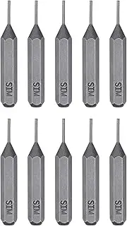 HARFINGTON 10pcs SIM0.8 Card Removal Screwdriver Bit 5/32" Hex Shank 28mm/1.1" Length Magnetic Cylindrical Head S2 Steel SIM Card Tray Removal Driver Bits for Repair of Mobile Phones Tablets