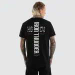 [Kiss Chacey] Iron Thunder Dual Curved Tee Jet Black