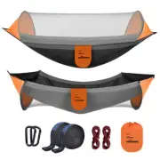 Outerman Camping Hammock with Mosquito Net, Portable Single Hammock with Tree St