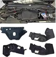 Car Heat Sound Insulation Cotton Front Hood Engine Firewall Mat Pad Cover Nois，Compatible with Audi Q5 2009-2017