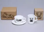 KAWS Tokyo First Separated Fire-King Stacking Mug & Fire-King Cup & Saucer Japan