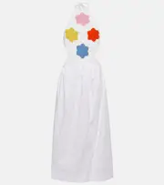 [Staud] Staud Kaylee halterneck maxi dress AU 16 white
